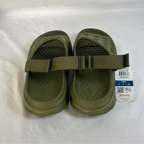 Joybees Active Mens 9 Trekking Slide Walking Supportive Clog Sandal NWT Olive - Picture 2 of 5